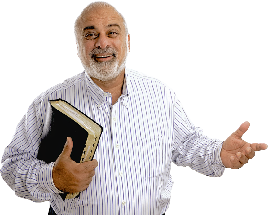 Gideon Levytam with his Bible