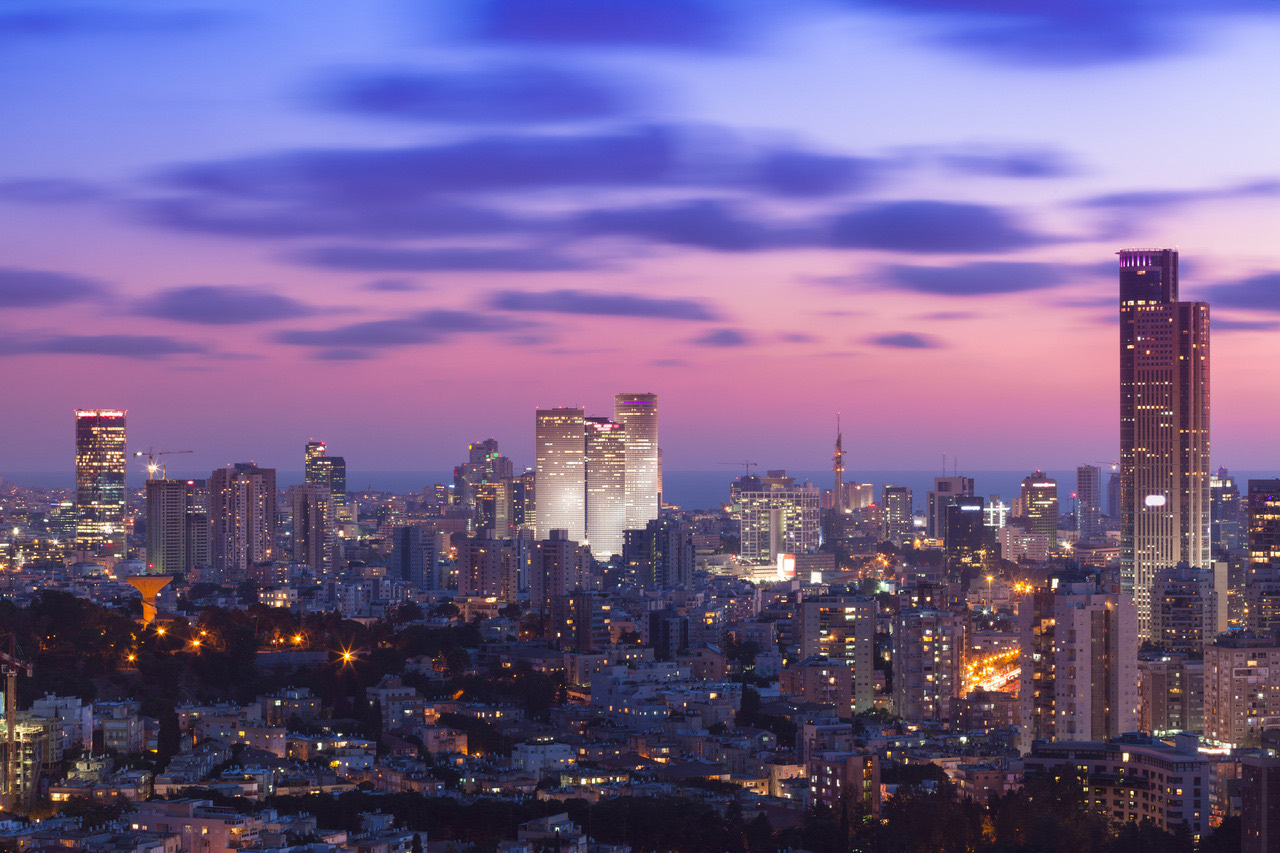 Tel Aviv at evening